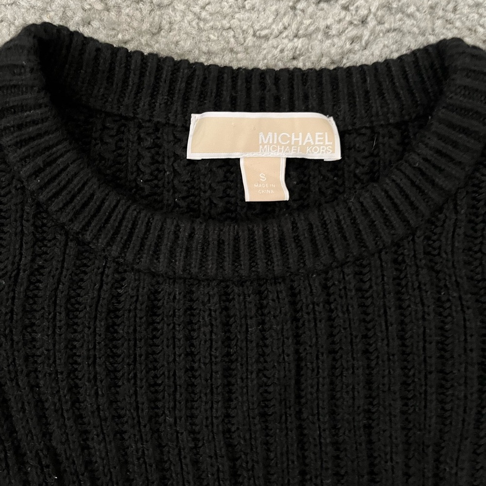 Michael Kors Black Off-the-Shoulder Knit Sweater- like new! - Picture 4 of 4